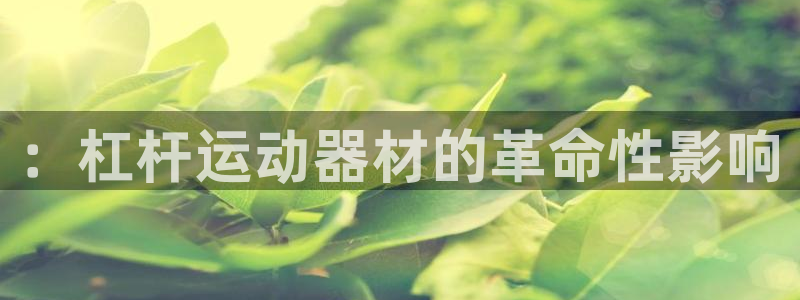 fb体育平台注册要钱吗安全吗::杠杆运动器材的革命性影响